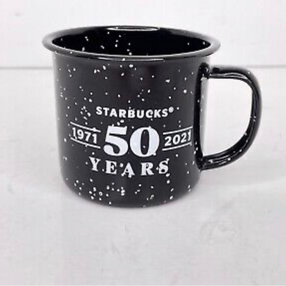 Starbucks Small Tin Mug Cup 50th Anniversary 1971 - 2021